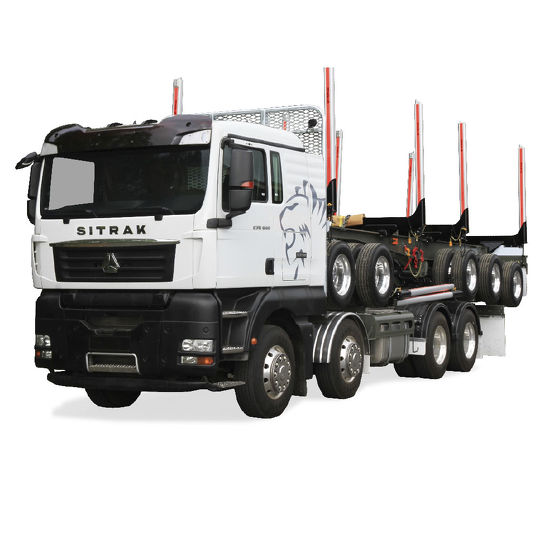 Sinotruk C7H 8X4 Logging Truck & Trailer